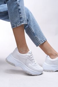 Beyaz Kadın Sneaker 0012140 ürün fotoğrafı