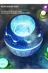 Dinozor Ambiyans Galaxy Projektör Projeksiyon Gece Lambası Bluetooth Hoparlör Çocuk Odası Yetişkin ürün fotoğrafı