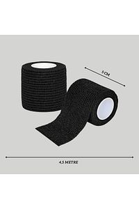 Siyah Renk Coban Bandajı Elastik Kendinden Yapışkanlı Coban Bandajı Yüksek Kalite ( 5 Cm*4,5m ) ürün fotoğrafı