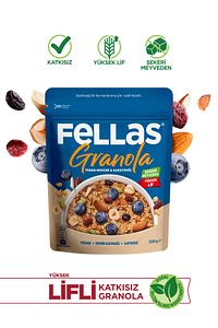 Granola - Yaban Mersini & Kuruyemiş 200g ürün fotoğrafı