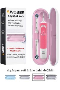 Şarjlı Diş Fırçası Için Seyahat Kabı, Sadece Oral B Pro1, Vitality Ve Starter Serisine Uyumlu ürün fotoğrafı