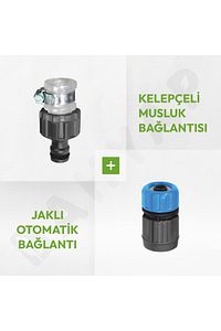 Otomatik Kelepçeli Wc Musluk Bağlantısı + Otomatik Bağlantı ürün fotoğrafı