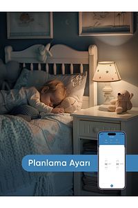 Akıllı RGB LED Ampul Wi-Fi 16M Renk, Uzaktan Kontrol ve Sesli Asistan Uyumlu ürün fotoğrafı