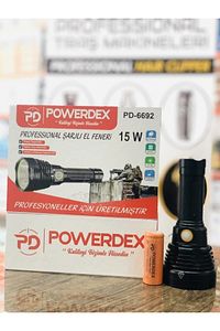 Pd-6692 15watt Süper Led Profesyonel Şarjlı El Feneri Xhp 90 Led ürün fotoğrafı