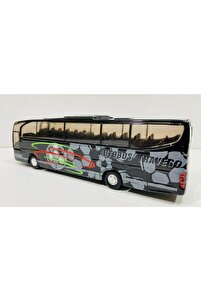Benz Metal Otobüs Die Cast Kapı Açılır 18.5 Cm Orjinai Siyah ürün fotoğrafı
