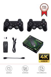 Gc-05 Siyah 2.4g Nostaljik Çift Kablosuz Atari Denetleyici Video Oyun Konsolu ürün fotoğrafı