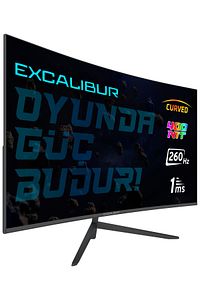 Excalibur M.E315FHD-G 31.5" 260HZ 1MS 300NIT (HDMI+DISPLAY) CURVED FREESYNC + G-SYNC FHD LED MONITOR ürün fotoğrafı