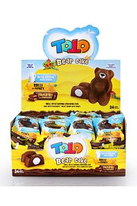 Toto Bear Kek Ballı Süt Kremalı Çikolatalı Kek 40 Gr. 24 Adet (1 KUTU) ürün fotoğrafı