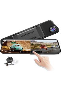 Mpıa Uyumlu Dikiz Aynası Araç Kamerası 10" Ekran Tam Ekran Full Hd 1080p Ekranlı Geri Görüş Kamerası ürün fotoğrafı