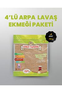 40 Adet Lavaş 4 Paket Ekşi Mayalı Arpa Lavaş Ekmeği (Diyabetik Ekmek) (1Pkt 350 Gr) 4X350 Gr. ürün fotoğrafı