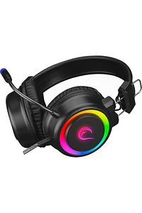 Sn-r10 Alquist Rgb Gaming Oyuncu Mikrofonlu Kulaklık 3,5mm Siy ürün fotoğrafı
