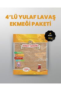 4'lü Ekşi Mayalı Yulaflı Lavaş Tandır Ekmeği (diyabetik Ekmek) 350 Gr. ürün fotoğrafı