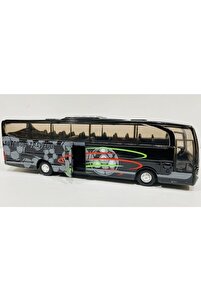 Benz Metal Otobüs Die Cast Kapı Açılır 18.5 Cm Orjinai Siyah ürün fotoğrafı
