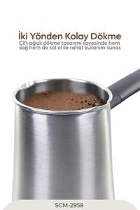 Scm-2958 Kablosuz Elektrikli Cezve - Inox ürün fotoğrafı