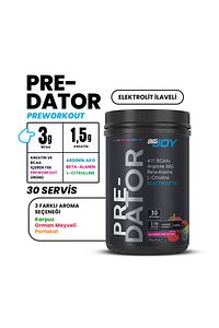 Preworkout Pre-Dator Karpuz Aroma 510g 30 Servis Pre-workout Advanced Blend ürün fotoğrafı