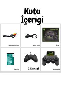 Atari S10 Oyun Konsolu 500 Adet Nostalji Retro Oyun Taşınabilir Tek Konsol Gameboy Super Mario ürün fotoğrafı