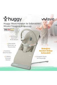 Wave Bebek Hareket Ettikçe Sallanabilen Kademeli Müzikli Titreşimli Anakucağı ürün fotoğrafı