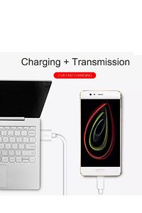 Samsung Galaxy S4 Micro Usb Şarj Ve Data Kablosu 3.0a - 2.4a - 5a Mikro Cihazlarına Tam Uyumlu Beyaz ürün fotoğrafı