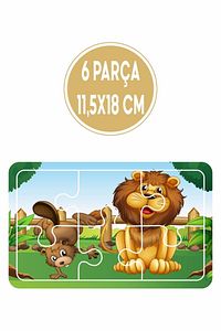 Baby Puzzle 6 Parça 6 Adet Puzzle Seti-3 ürün fotoğrafı