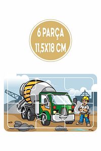 Baby Puzzle 6 Parça 6 Adet Puzzle Seti-3 ürün fotoğrafı