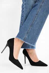 Kadın Sensei Siyah Süet Klasik Topuklu Stiletto ürün fotoğrafı