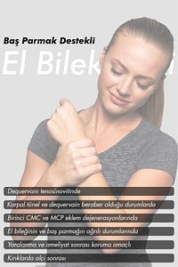Baş Parmak Destekli El Bilek Ateli Baş Parmak Sabitleyici Karpal Tünel Sendromu Bedensiz Çift Taraf ürün fotoğrafı