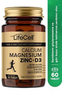 Calcium - Magnesium - Zinc - D3 - (KALSİYUM MAGNEZYUM ÇİNKO VE VİTAMİN D3) Takviye Edici Gıda ürün fotoğrafı