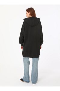 Fermuarlı Kapüşonlu Sweatshirt - Siyah - Benin ürün fotoğrafı