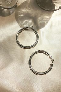 Büyük Boy Boru Halka Küpe Seti 4 Cm - 4'lü Set ürün fotoğrafı