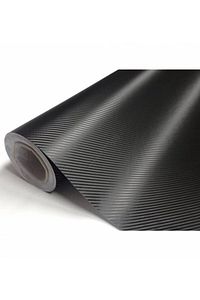 Siyah Karbon Fiber Folyo 42 Cm X 2 Metre Kaplama Folyosu ürün fotoğrafı