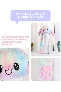 Renkli Işıklı Kulakları Kalkan Tavşan Şapka ürün fotoğrafı
