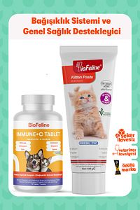Yavru Kediler İçin Bağışıklık ve Genel Sağlık Destek Seti: Kitten Paste ve Immune C ürün fotoğrafı