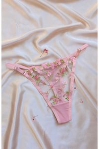 Pembe Dantelli Bralet Takım (SÜTYEN&TANGA) ürün fotoğrafı