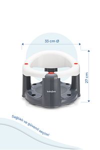 Önden Açılır Banyo & Mama Oturağı Beyaz ürün fotoğrafı