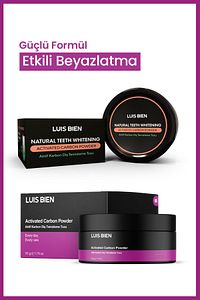 Aktif Karbonlu Diş Beyazlatıcı Toz | Sigara, Çay & Kahve Lekelerine Karşı | Doğal Formül | 50g ürün fotoğrafı