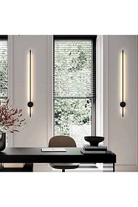 Modern Dekoratif Led Duvar Aplik 70 Cm Siyah 1 Adet (PİLLİ DEĞİLDİR) ürün fotoğrafı