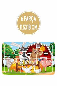 Baby Puzzle 6 Parça 6 Adet Puzzle Seti-3 ürün fotoğrafı