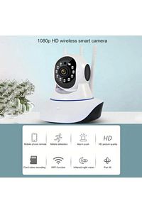360° Wifi Ip Güvenlik Kamera 3 Antenli Gece Görüşlü Sensörlü Harekete Duyarlı Sesli 3-antenli-camera ürün fotoğrafı