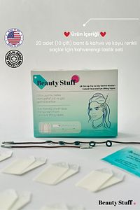 Kahverengi Lastikli Yüz & Göz Germe Bantları (20'Lİ PAKET) ürün fotoğrafı