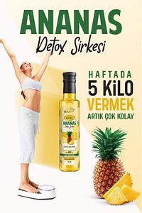 Detox Sirkesi Ödem Atmaya Kilo Vermeye Yardımcı Doğal Zayıflama, Yöntemi Detoks Sirkesi ürün fotoğrafı
