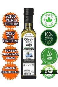 Çörek Otu Yağı 250ml Yüksek Timokinonlu Soğuk Sıkım %100 Saf Ve Doğal * Çörekotu Yağı ürün fotoğrafı