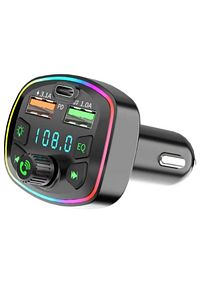 Araç Fm Transmitter Bluetooth 5.0 Usb Sd Card Müzik Oto Aksesuar ürün fotoğrafı