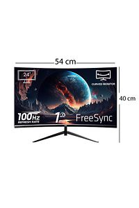 Vortex 2456 24" 100hz 1ms (HDMI VGA) Full Hd Led Monitör Curved ürün fotoğrafı