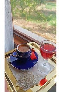 6 Adet Parlak Gold Altın Kare Paslanmaz Çelik Kahve Servis Sunum Tepsi (21X21CM) ürün fotoğrafı
