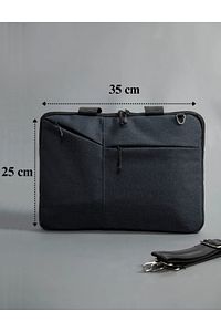 Simple Macbook Air- Pro 13-13.3-14 Inç Darbeye Karşı Korumalı Su Geçirmez Laptop Çantası Füme ürün fotoğrafı