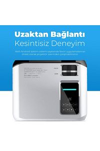 E500s Görüntü Aktarımlı 1080p Ultra Hd Hdmı 150 Inch Wifi 500 Ans Hoparlörlü Projeksiyon Cihazı ürün fotoğrafı