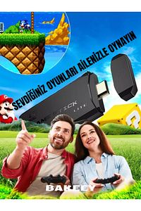 Taşınabilir 2.4g Kablosuz Çift Kol 20000 Atari Oyunlu Oyun Konsolu 4k Game Stick Retro Konsol ürün fotoğrafı