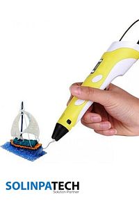 3d Pen Üç Boyutlu Yazıcı Kalem Printer-sarı (10 ADET 5 METRE FİLAMENT -50 METRE-VE USB KABLO DAHİL) ürün fotoğrafı