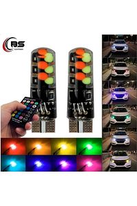 Tiger Marketing T10 Led Kumandalı 16 Renk Ve Seçeneği Ile Park Lambası Rgb Kumandalı ürün fotoğrafı