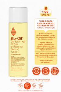 %100 Natural Çatlak Karşıtı & Leke Karşıtı Nemlendirici Doğal Cilt Bakım Yağı 125 ml ürün fotoğrafı